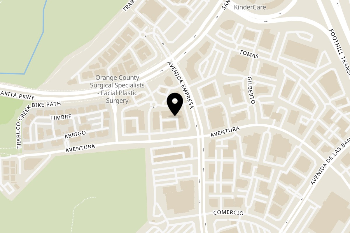 Map showing the location of El Fénix Carniceria on 29941 Aventura in Rancho Santa Margarita